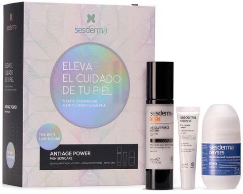 Набір для чоловіків крем + Hidraloe крем-контур навколо очей + дезодорант Sesderma MEN SS138319 фото