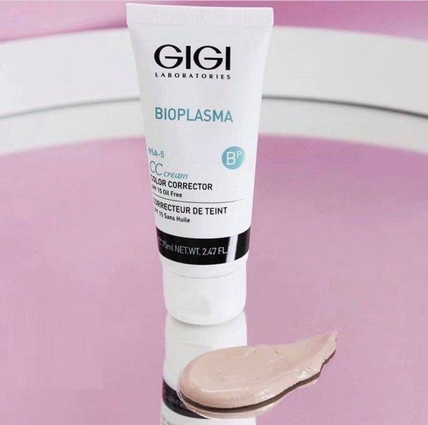 Крем регулятор цвета кожи SPF15 Gigi Bioplasma CC Cream, 75 ml 94108 фото