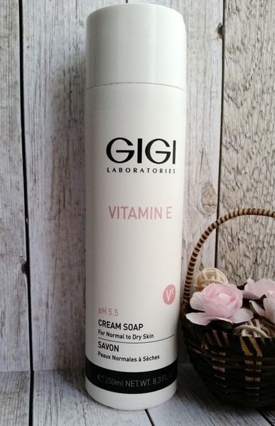 Мило для сухої та нормальної шкіри Gigi Vitamin E Cream Soap, 250 ml 3287 фото