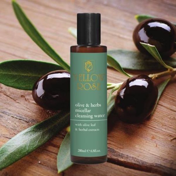Міцелярна вода з рослинними екстрактами - Yellow Rose Olive and Herbs Micellar Cleansing Water 102144 фото
