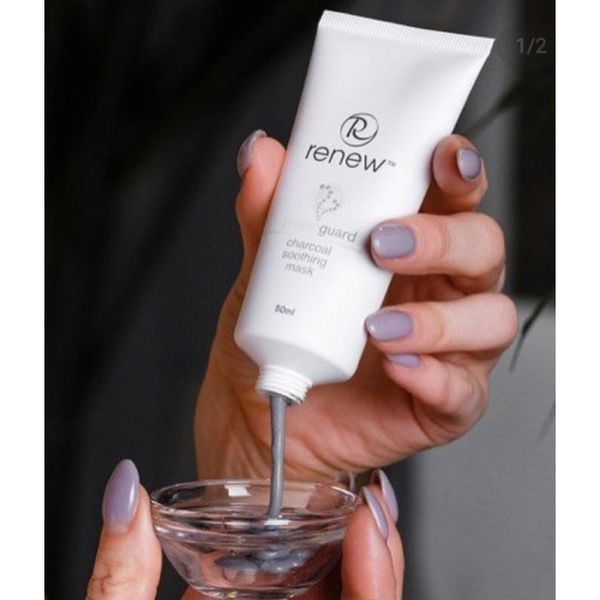 Заспокійлива маска для обличчя на основі активованого вугілля - Renew Propioguard Charcoal Soothin 105244 фото