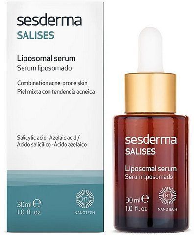 Сироватка для шкіри, схильна до акне Sesderma Salises Liposomal Serum Acne-Prone Skin, 30 ml SS137601 фото