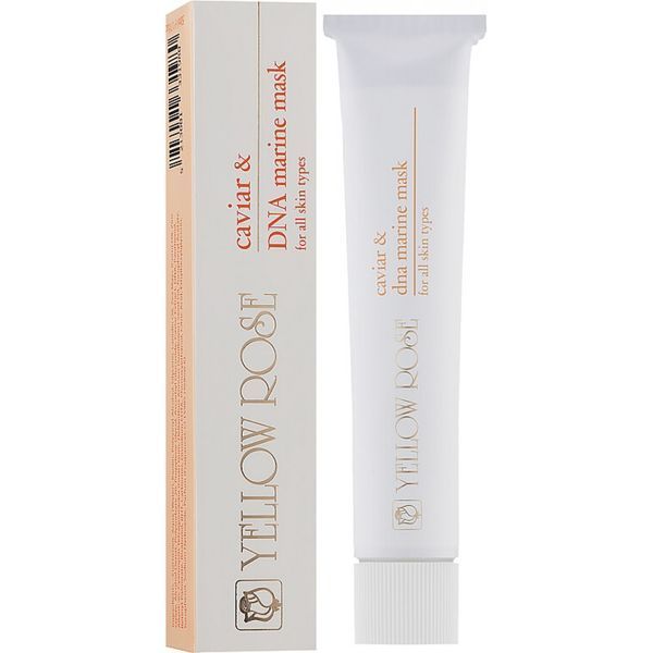 Маска-плівка для обличчя з ікрою і морською ДНК - Yellow Rose Caviar and Marine DNA Face Mask 102172 фото