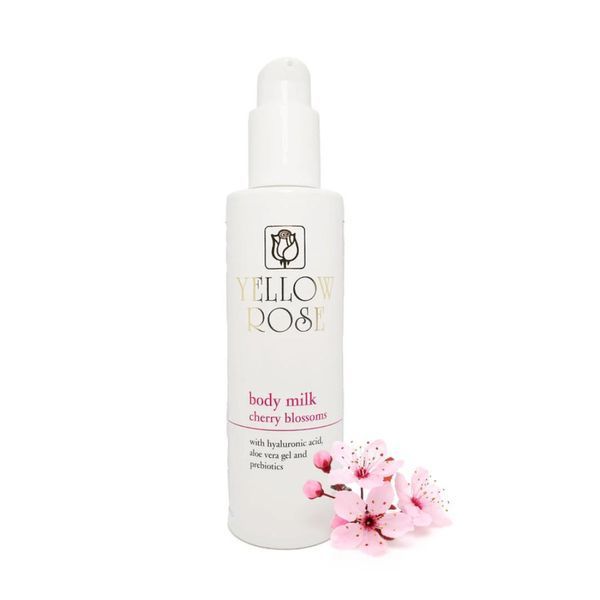 Молочко для тіла з ароматом цвітіння сакури - Yellow Rose Body Milk Cherry Blossoms 108422 фото
