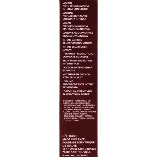 Лосьйон-автозасмага для обличчя і тіла - Academie Bronz'Express Intense Tinted Self-Tanning Lotion 7923 фото