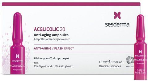 Ампули із гліколевою кислотою проти старіння Sesderma Acglicolic 20 Anti-Aging Flash Effect Ampoul SS135978 фото
