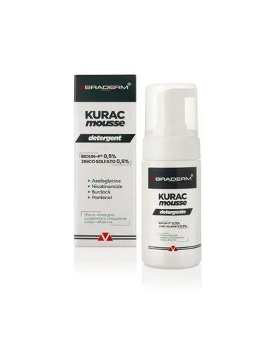 Ніжна пінка для вмивання з пребіотиками Braderm - Kurac Mousse 100 ml 1476445 фото