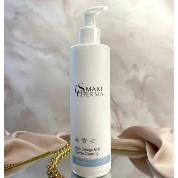 Розкішне молочко для вмивання Омега - Smart4Derma Aquagen Rich Omega Milk Gentle Cleasing 108925 фото
