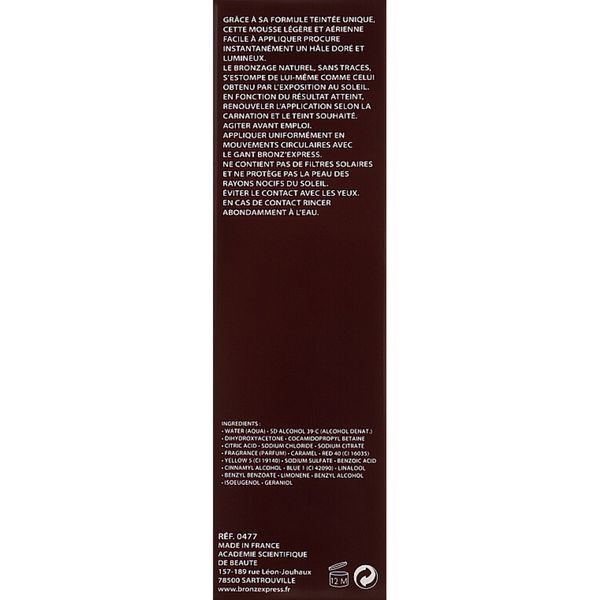 Мус для автозасмаги - Academie Bronz'express Tinted Self-Tanning Mousse 102197 фото