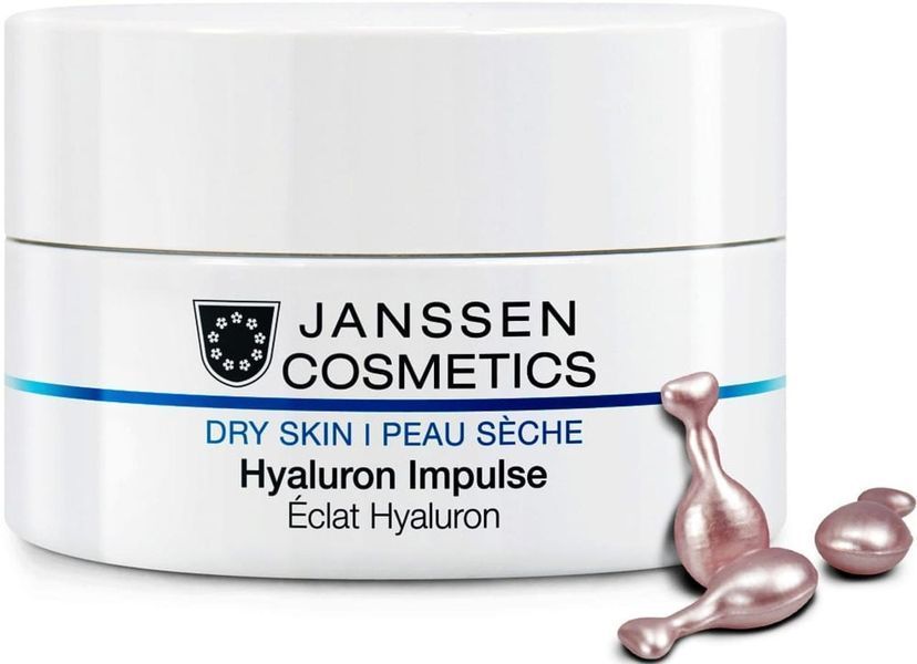 Концентрат с гиалуроновой кислотой в капсулах Janssen Cosmeceutical Hyaluron Impulse, 50 шт 76999 фото