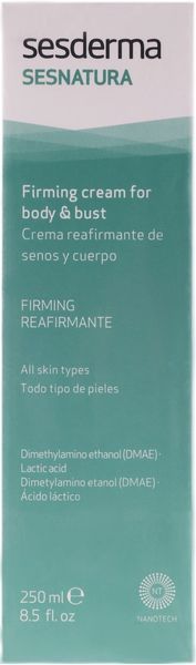 Підтягувальний крем для тіла та бюст Sesderma Sesnatura Bust Body Firming Cream, 250 ml SS12330 фото