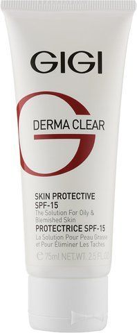 Крем зволожувальний захисний SPF15 Gigi Derma Clear Protective, 75 ml SS3449_1 фото