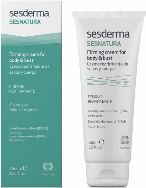 Підтягувальний крем для тіла та бюст Sesderma Sesnatura Bust Body Firming Cream, 250 ml SS12330 фото