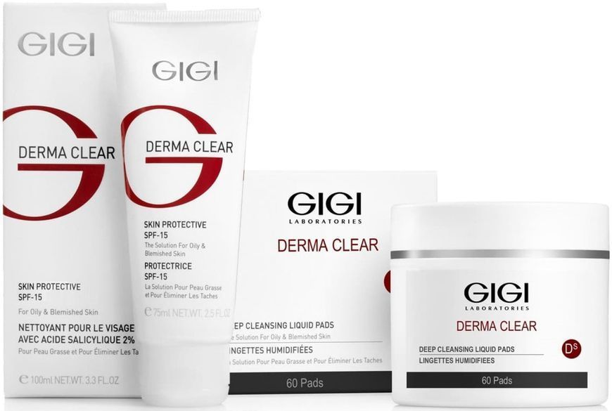 Крем зволожувальний захисний SPF15 Gigi Derma Clear Protective, 75 ml SS3449_1 фото