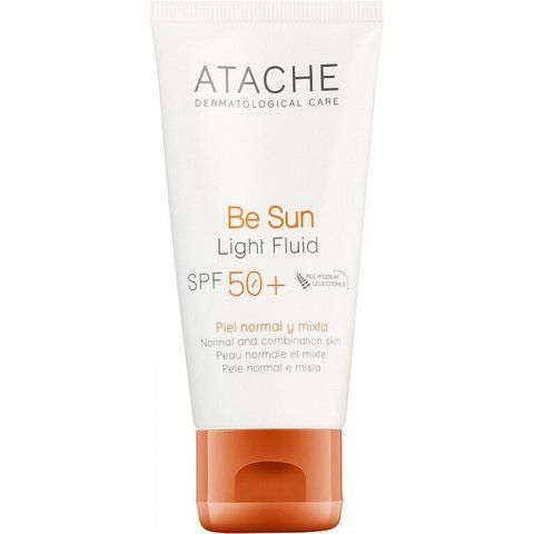 Омолоджувальний сонцезахисний крем для всіх типів шкіри SPF 50+ - Atache Be Sun Light Fluid SPF 100261 фото