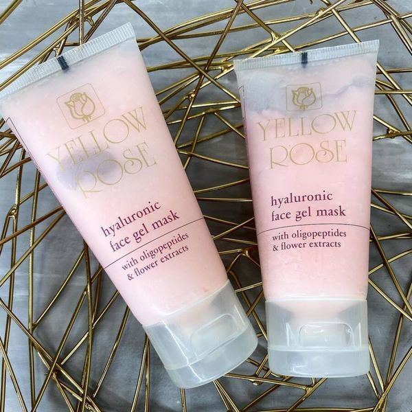 Гелева маска для обличчя - Yellow Rose Hyaluronic Face Gel Mask 102156 фото