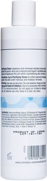 Тонік, що очищає, з геранню для нормальної шкіри Christina Purifying Toner for Normal Skin, 300 ml 4990 фото