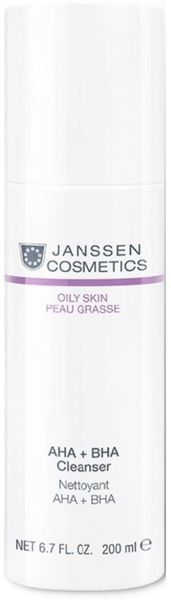 Средство для очищения кожи Janssen Cosmeceutical AHA + BHA Cleanser, 200 ml 137637 фото