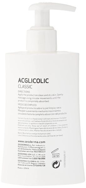Молочко для тіла Sesderma Acglicolic Classic Body Milk, 200 ml SS084019 фото