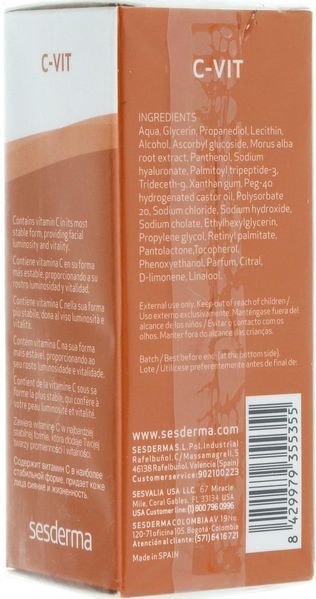 Ліпосомальна сироватка із вітаміном C Sesderma C-Vit Liposomal Serum, 30 ml SS100490 фото
