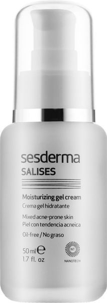 Зволожуючий крем-гель Sesderma Salises Moisturizing Cream Gel, 50 ml SS12301 фото
