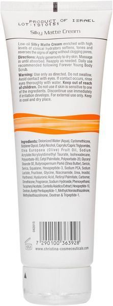Матовий крем для тіла Christina Forever Young Silky Matte Cream, 250 ml 4807 фото