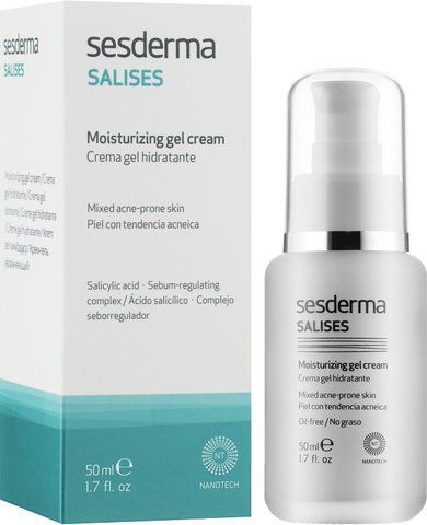 Зволожуючий крем-гель Sesderma Salises Moisturizing Cream Gel, 50 ml SS12301 фото