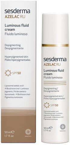 Флюид для сияния кожи Sesderma Azelac Ru Depigmenting Luminous Fluid Cream SPF50, 50 ml SS135996 фото