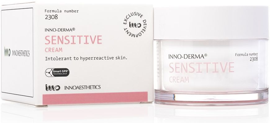 Зволожуючий крем для чутливої та гіперактивної шкіри Innoaesthetics Sensitive Cream, 50ml SS136563 фото