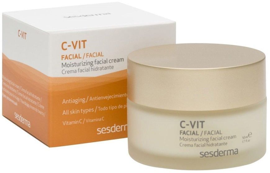 Зволожуючий крем проти зморшок Sesderma C-Vit Moisturizing Face Cream, 50 ml SS12267 фото