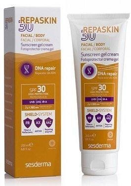 Сонцезахисний крем-гель для тіла SPF30/SPF50 Sesderma Repaskin Body Sunscreen gel crem, 200 ml SS051029 фото