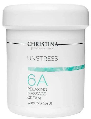 Розслаблювальний масажний крем Christina Unstress Relaxing Massage Cream, 500 ml 105401 фото