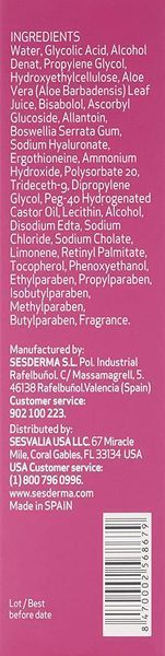 Зволожуючий гель Sesderma Acglicolic Classic Moisturizing Gel, 50 ml SS12250 фото