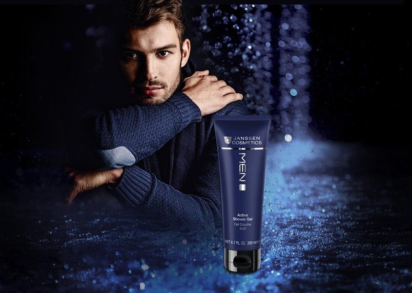 Активний гель для душу Janssen Cosmeceutical Men Active Shower Gel, 200 ml 137642 фото