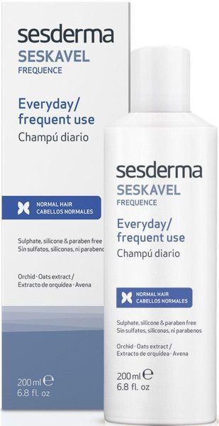Шампунь для частого использования Sesderma Seskavel Frequent Use Shampoo, 200 ml SS12348 фото
