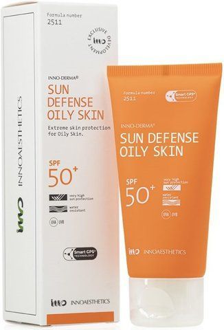 Надлегкий сонцезахисний крем для жирної шкіри Innoaesthetics Sun Defense Oily Skin SPF 50+, 60g SS136568_2 фото