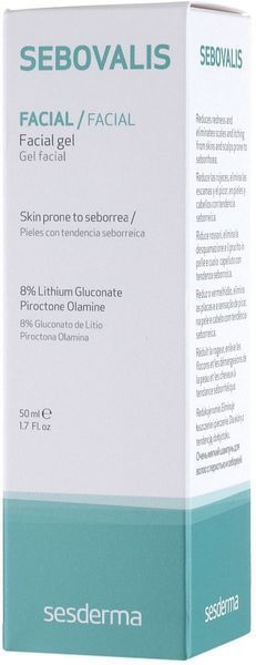 Гель для обличчя Sesderma Sebovalis Face Gel, 50 ml SS12293 фото