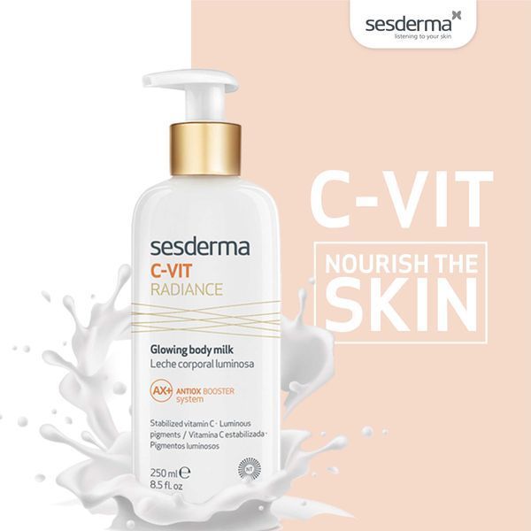 Молочко для тіла для сяйва шкіри Sesderma C-Vit Radiance Glowing Body Milk, 250 ml SS136062 фото