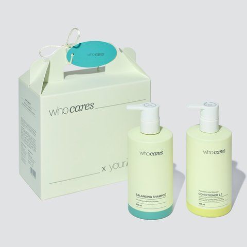 Набір засобів для волосся whocares Hair Care Set Balancing Shampoo x Conditioner 2.0 89796 фото