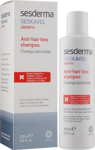 Шампунь проти випадіння волосся Sesderma Seskavel Anti-Hair Loss Shampoo, 200 ml SS12345 фото
