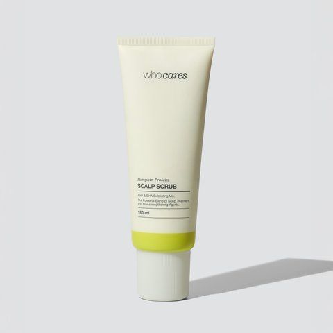 Кислотний скраб-пілінг для шкіри голови whocares Pumpkin Protein Scalp Scrub 180 ml 876421 фото