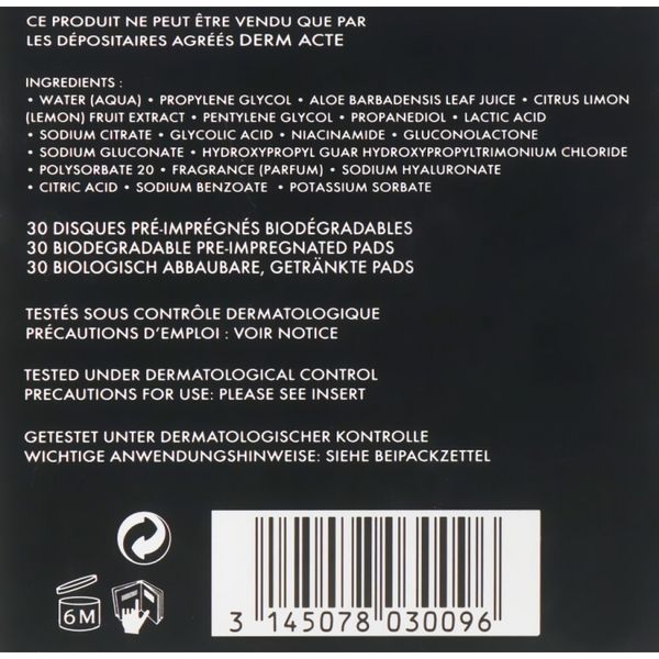 Подвійні пілінг-спонжи - Academie Derm Acte Double Sided Peel Pads 8806 фото