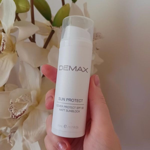 Захисний матуючий санблок SPF 50 - Demax Protect Cover Protect SPF 50 Matt Sunblock 103467 фото