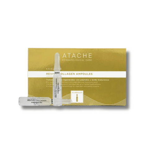 Anti-age ампули на основі пептидного концентрату - Atache Excellence Revive Collagen Ampoules 110452 фото