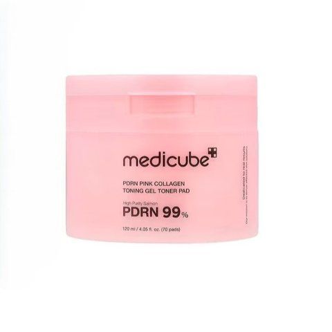 Medicube Тонізуючі гелеві педи з полінуклеотидами та колагеном PDRN Pink Collagen Toning Gel Toner Pad, 70 шт. 6598 фото