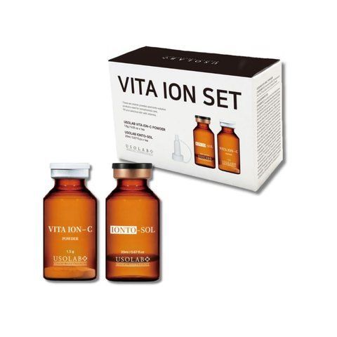 Освітлюючий, антиоксидантний та омолоджуючий набір Vita Ion-C Set 20 мл + 1,5 г Usolab 443344 фото