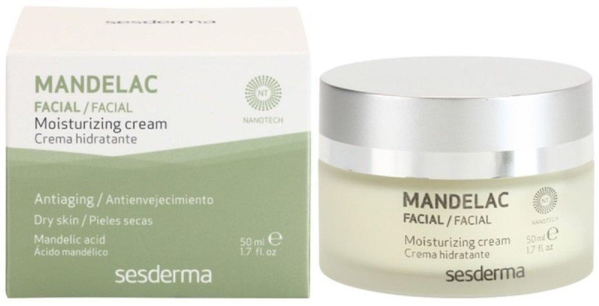 Зволожуючий крем із мигдальною кислотою Sesderma Mandelac Moisturizing Cream, 50 ml SS12305 фото