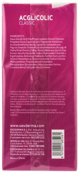 Очищающее молочко Sesderma Acglicolic Classic Cleansing Milk, 200 ml SS083429 фото