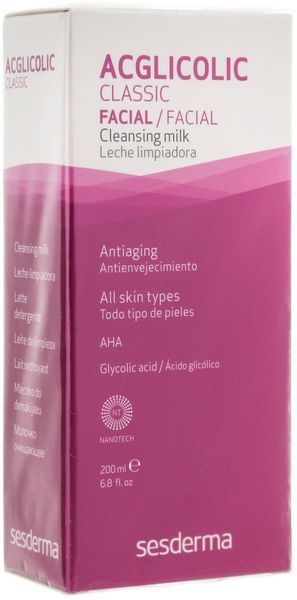 Очищающее молочко Sesderma Acglicolic Classic Cleansing Milk, 200 ml SS083429 фото