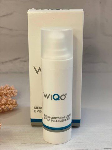 Сироватка для контуру очей і обличчя Eye Contour and Facial Serum for Delicate Skin від бренда WiQo (Італія) 1403800199 фото